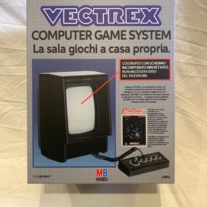 Vectrex Leere Konsolenbox (Italienisch) mit OPTIONAL Karton ""Poly"" / Inserts ( Caja / Boîte / der Karton / Caixa / Scatola / Doos )