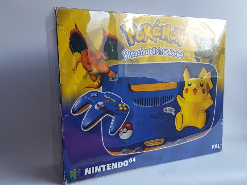 N64 ピカチュウ 空のコンソールボックス (オプションのポリ