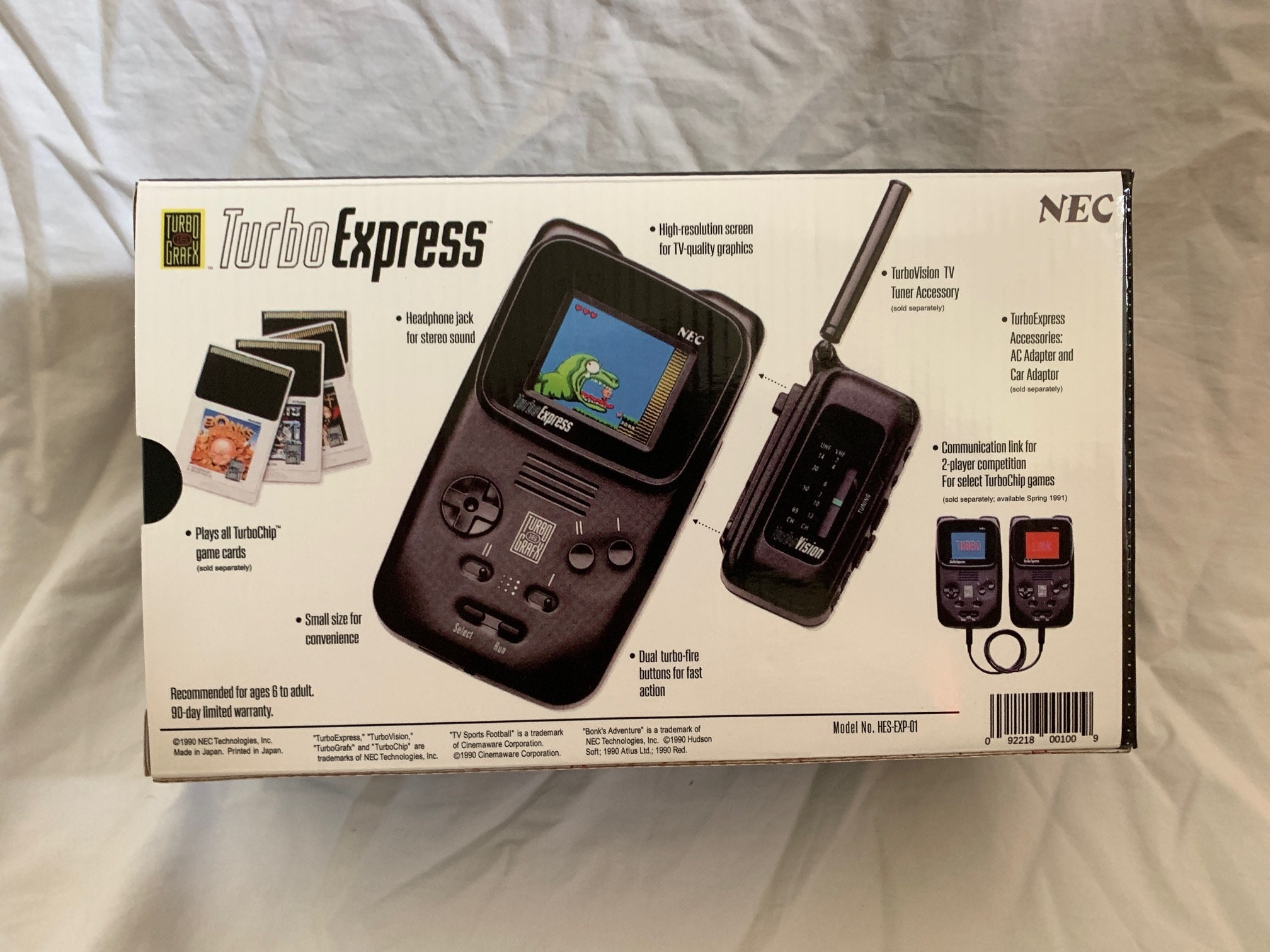 NEC Turbo Express EMPTY Console Box ONLY ( Caja / Boîte