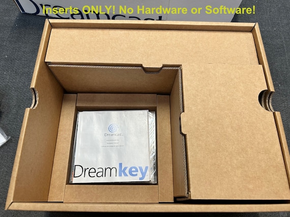 Cardboard Inserts for Dreamcast Console (larger Variant Box) (caja