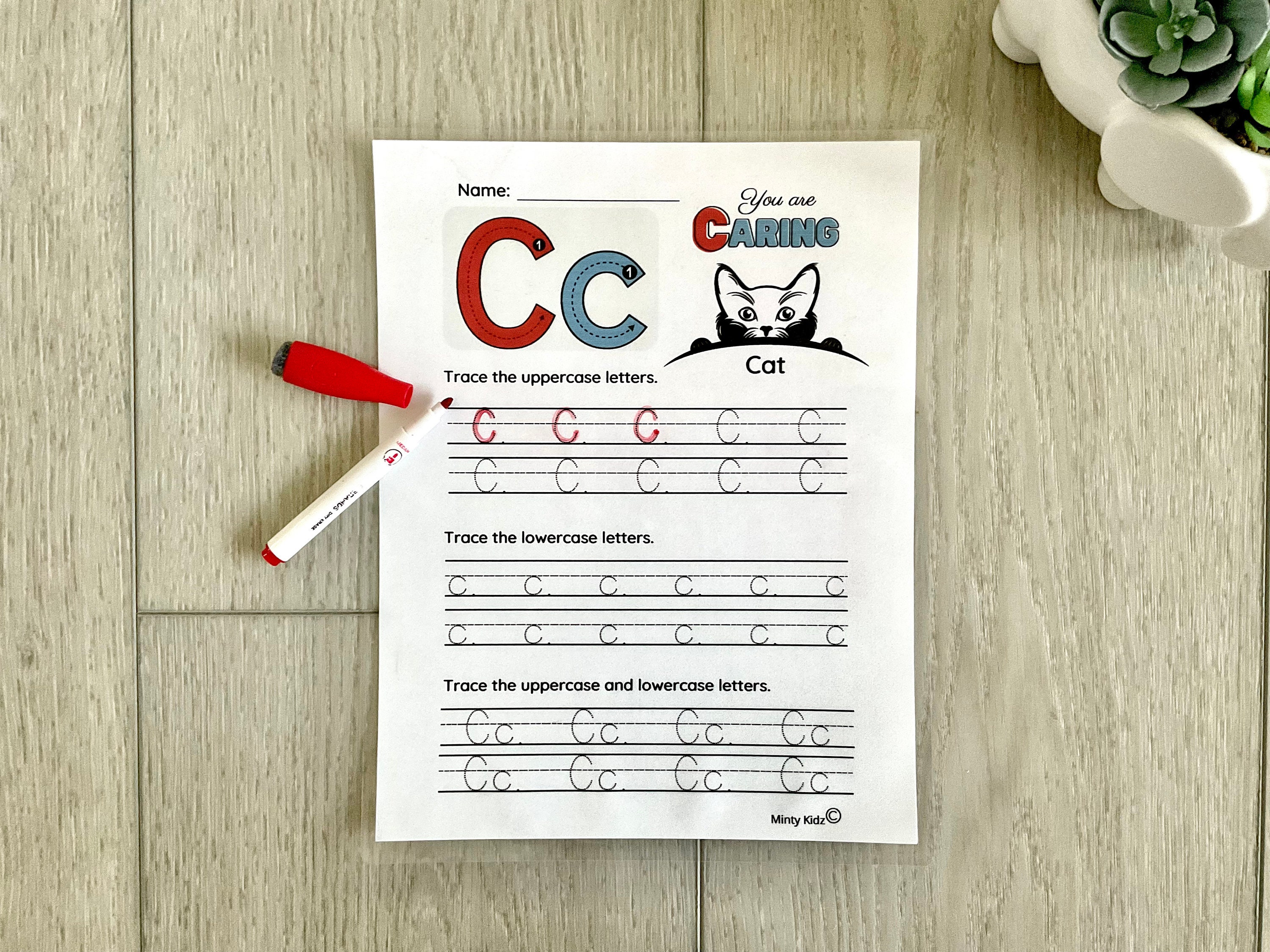 52 Alphabet Tracing Worksheet With Positive Reinforcement AZ Tracing