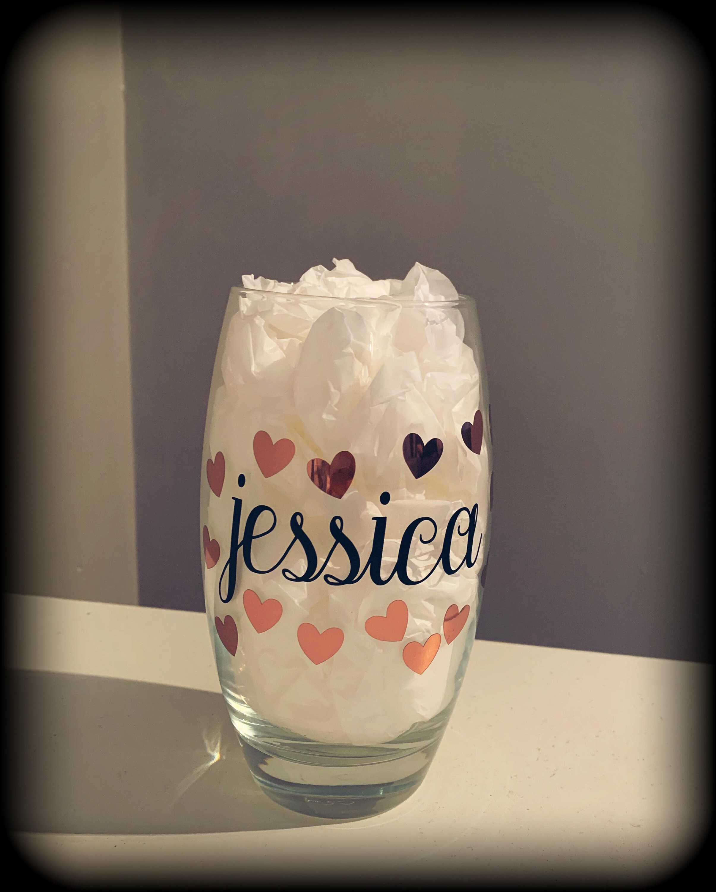 Personalised tumbler glass Etsy