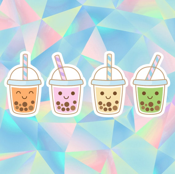 Sticker Boba Sticker Kawaii Boba Boba Lover I Love Etsy