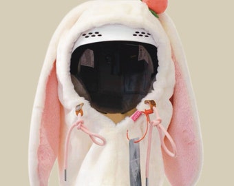 Ski Helmet And Snowboard Helmet Cover Hare Ears (Size For Helmet 54-62cm)