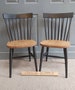 Painted in 2tone Style the Nordic Scandinavian Kitchen Dining Chair Solid Beech Painted in Farrow and Ball 