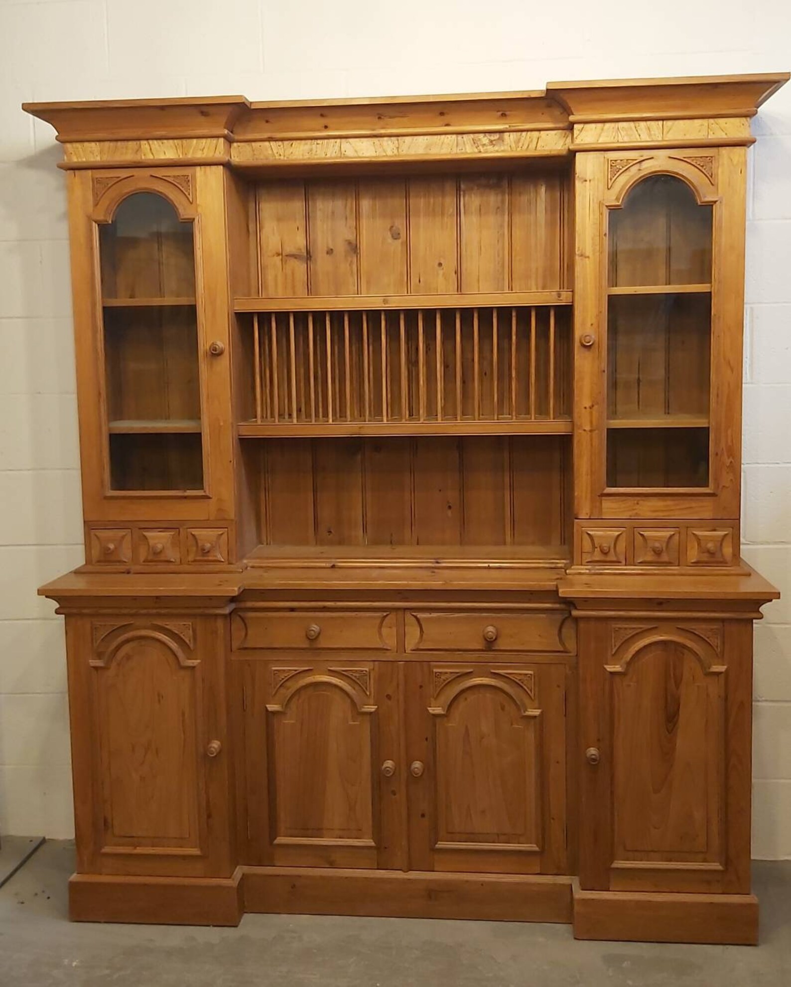 Large Reclaimed KEEN PINE Welsh Dresser With Plate Racks in Very Good Condition Etsy UK