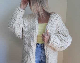 Oversized knit cardigan,Handmade clothing ,Oversized Cardigan