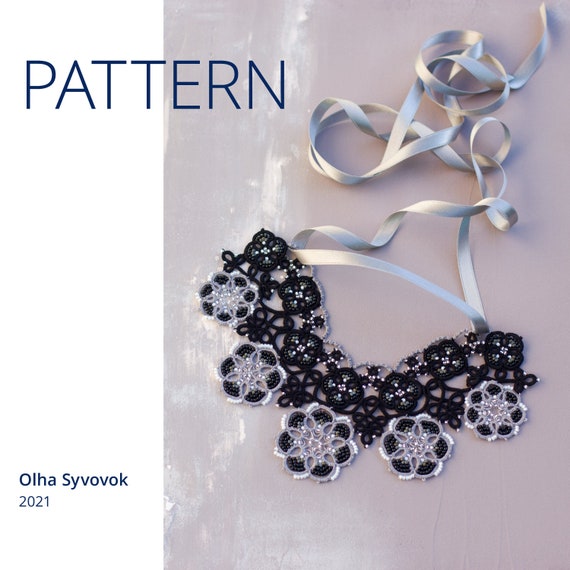 Tatting Pattern Tatted Necklace Pattern Necklace Tutorial Etsy