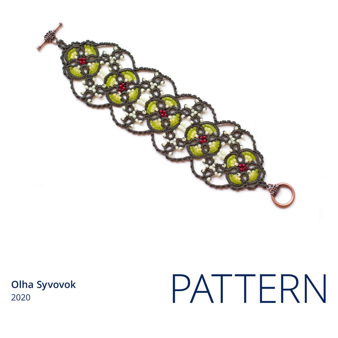 Tatted Bracelet Pattern Tatting Bracelet Lace Tutorial Etsy Australia