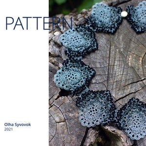 Tatting pattern, tatted necklace pattern, necklace tutorial