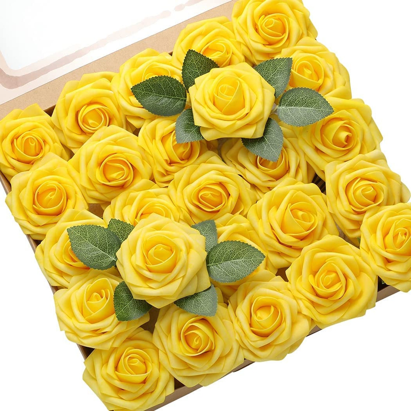 60pcs Artificial Roses Flowers Real Looking Fake Roses Etsy