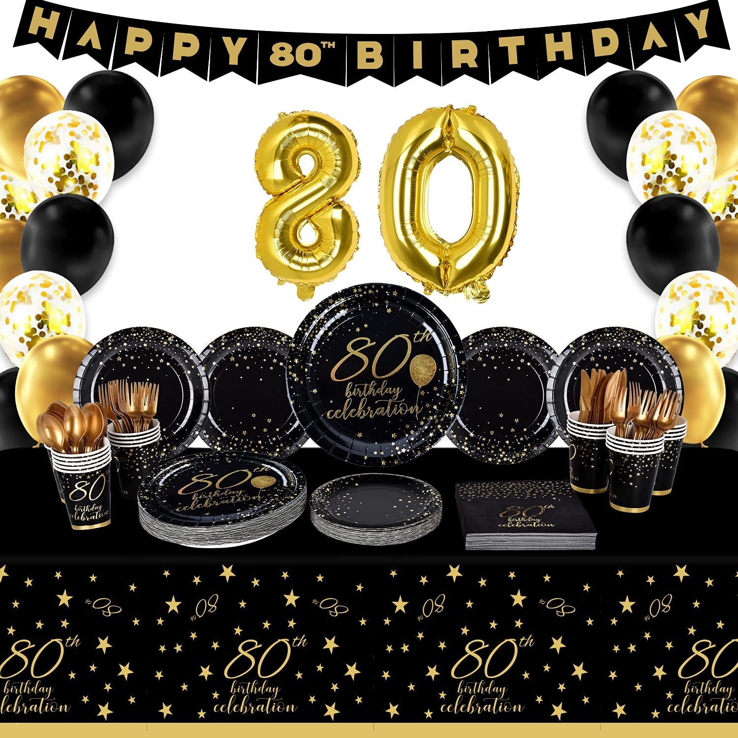 80th Birthday Party Supplies Disposable Paper Plates Napkins Etsy 80th Birthday Party Supplies Disposable Paper Plates Napkins Etsy