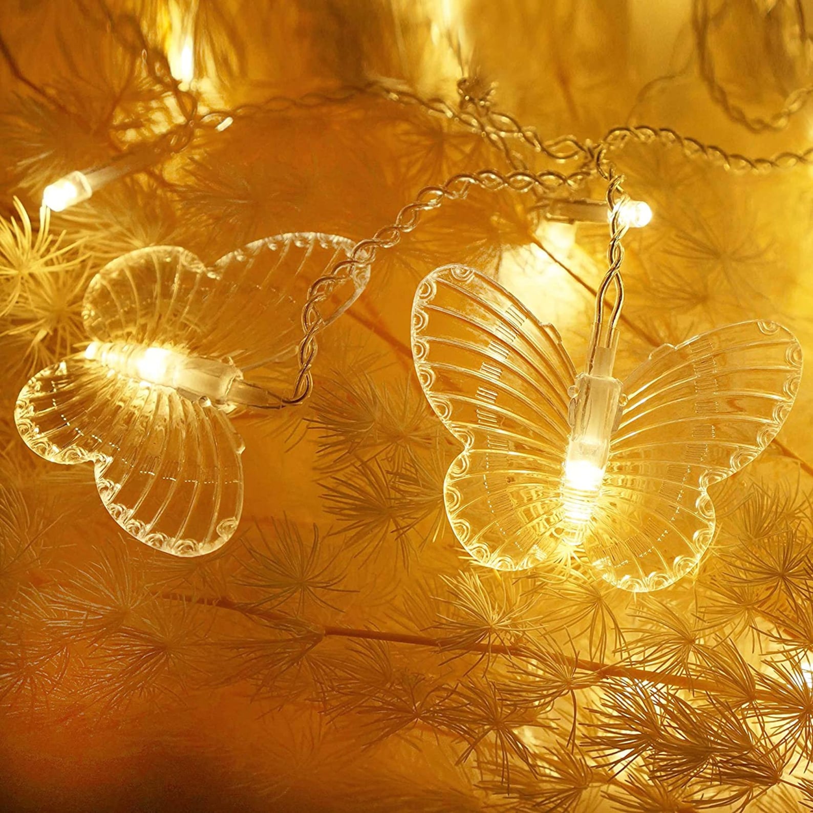 Schmetterling Vorhang Lichterkette 120LED 24 Schmetterlinge Etsy
