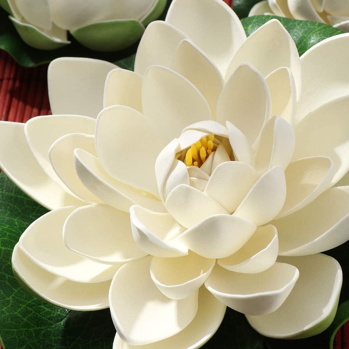6PCS Artificial Floating Foam Lotus Flowers with Water Lily Etsy