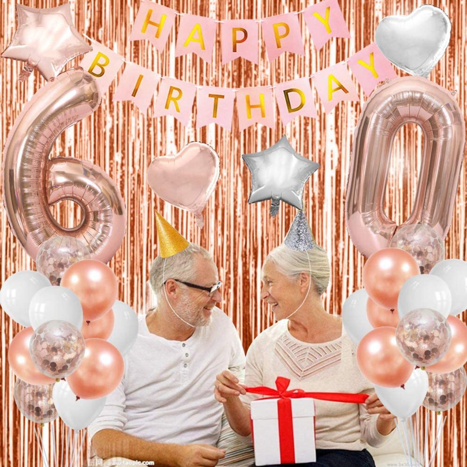 60. Geburtstag Dekorationen für Frauen Rose Gold 60.  Etsy