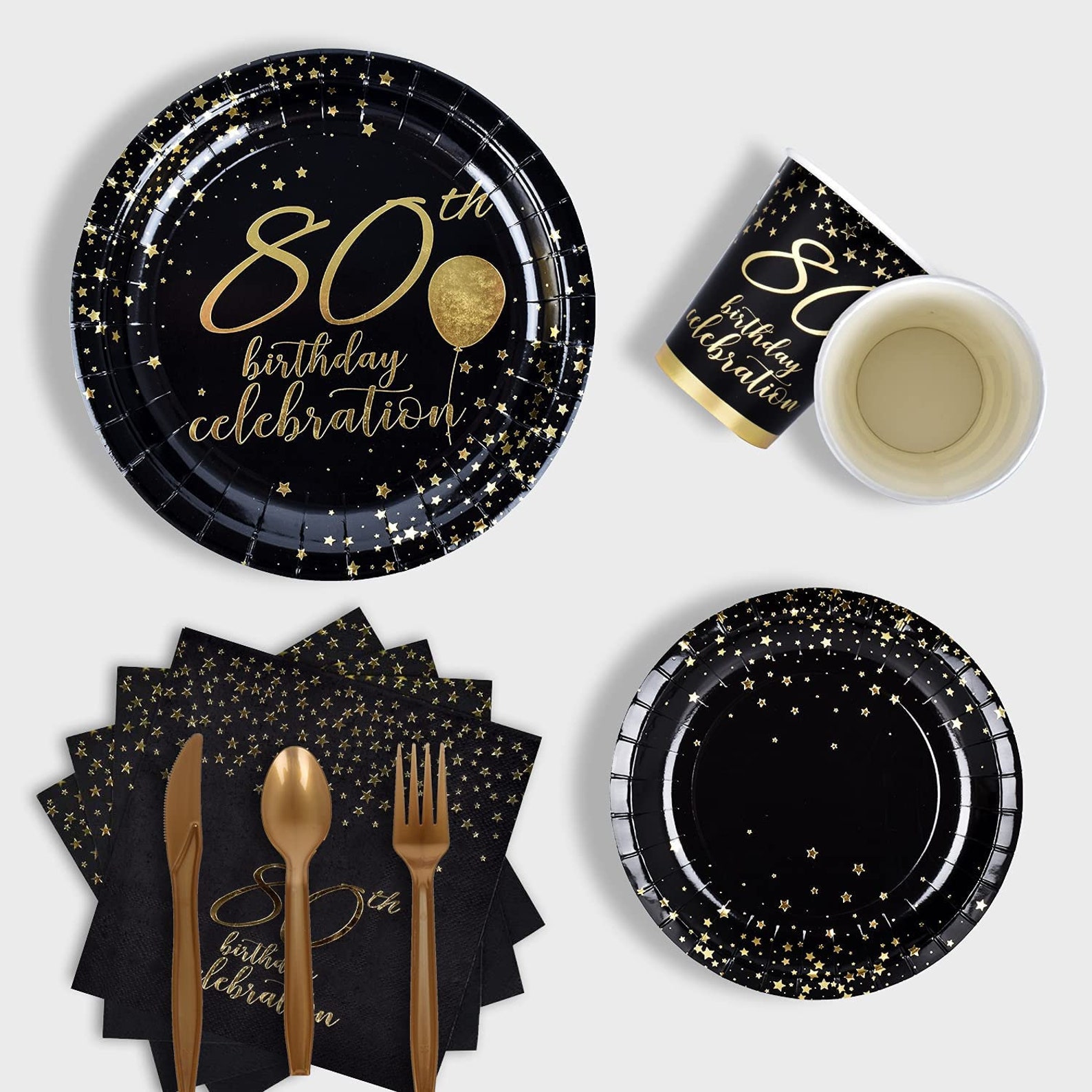 80th Birthday Party Supplies Disposable Paper Plates Napkins Etsy 80th Birthday Party Supplies Disposable Paper Plates Napkins Etsy