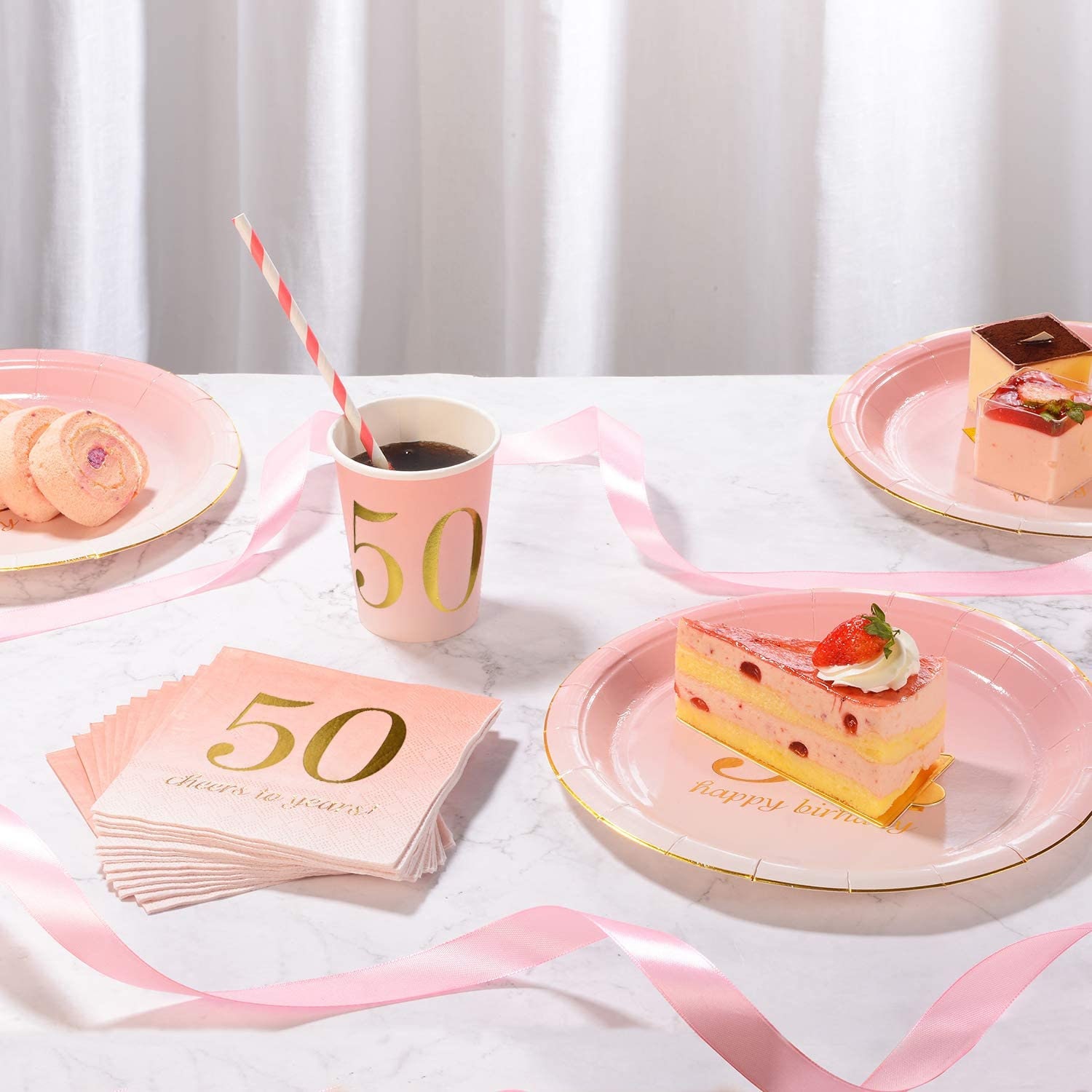 Serviert 24 50. Geburtstagsdekoration für Frauen Drehen  Etsy