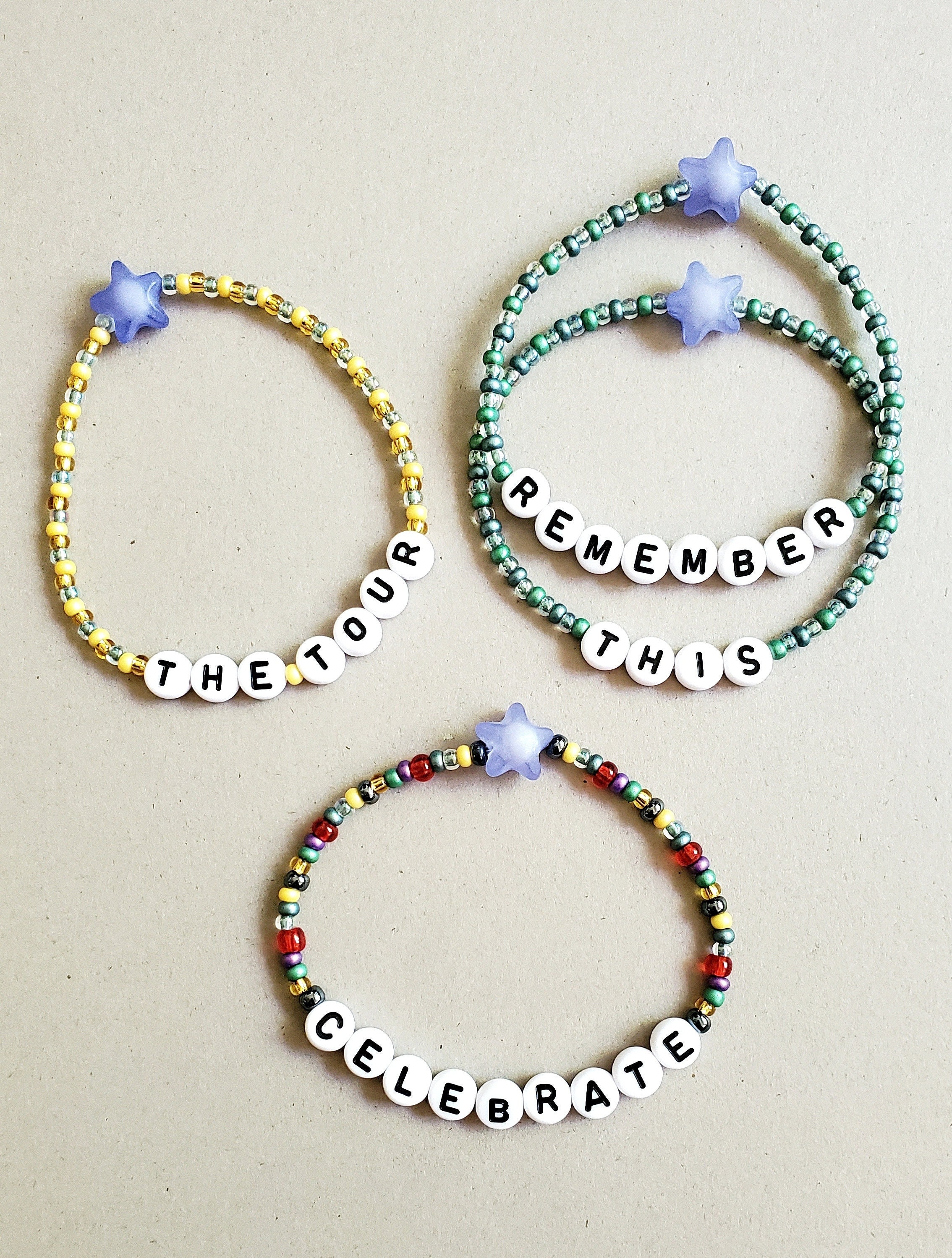 The Tour Bracelets (jonas Brother Inspired) - Etsy