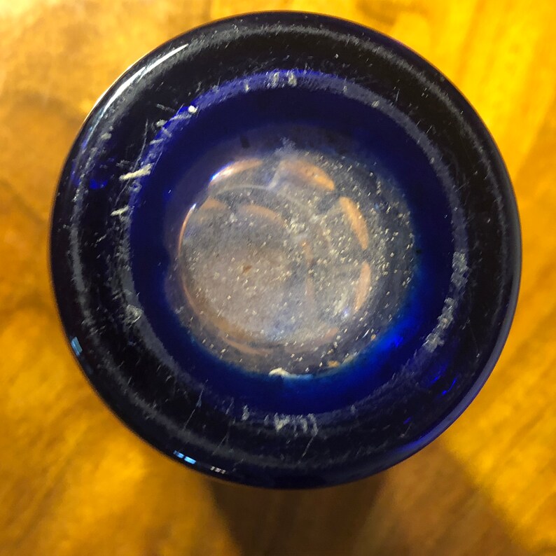 Art Nouveau vase, glass around 1910, monogrammed M, probably Bohemia image 10
