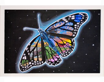 Original Painting "Wonder in Wings" - 24" x 36" Acrylic Painting