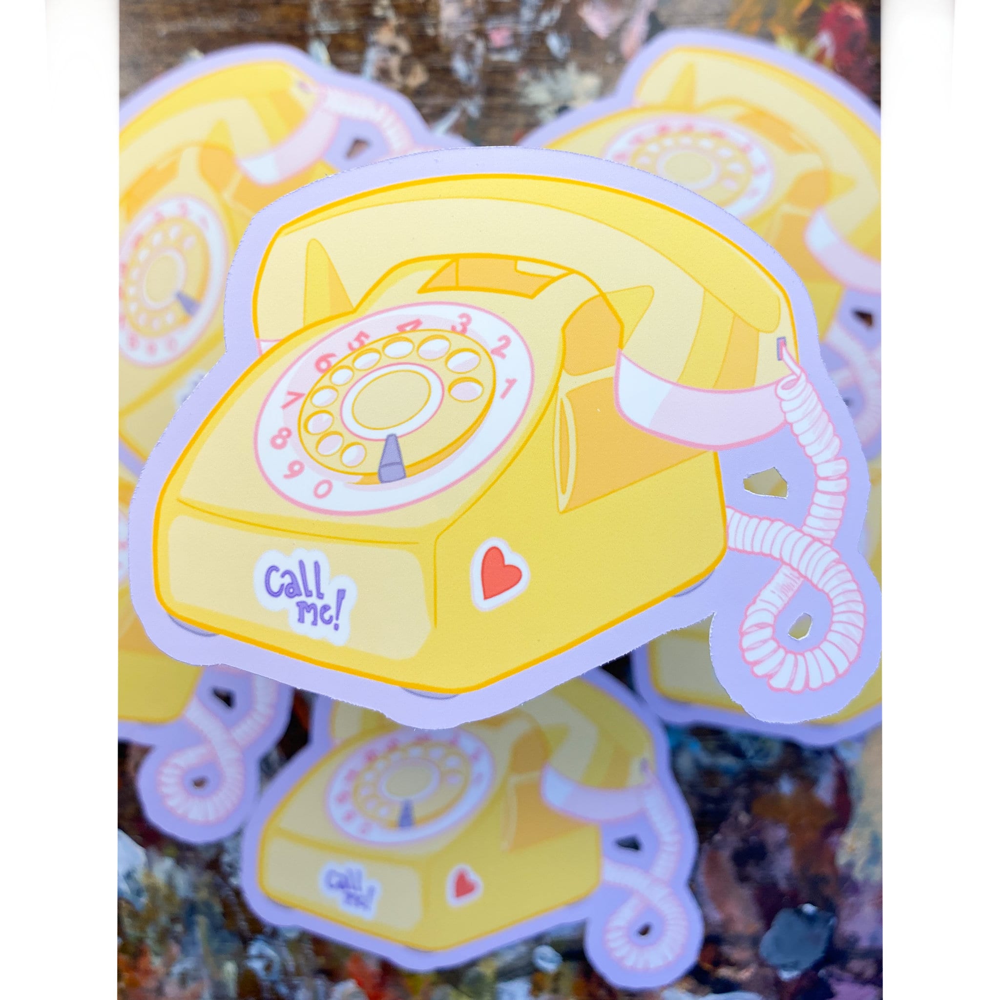 Phone R Sticker Rotary Phone Sticker - Cute Sticker - Weatherproof Matte Sticker - Etsy