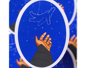 Reach for the Stars Sticker - Cute Sticker - Weatherproof Matte Sticker