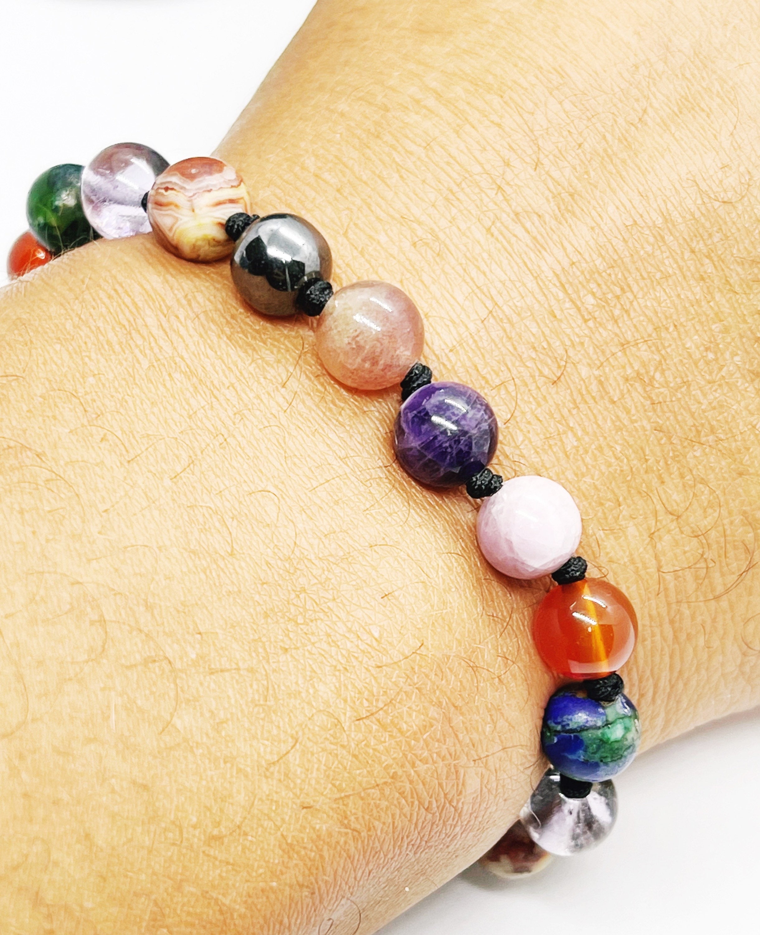 Stop Smoking Support Bracelet 8mm Smoking Cessation Crystal Etsy