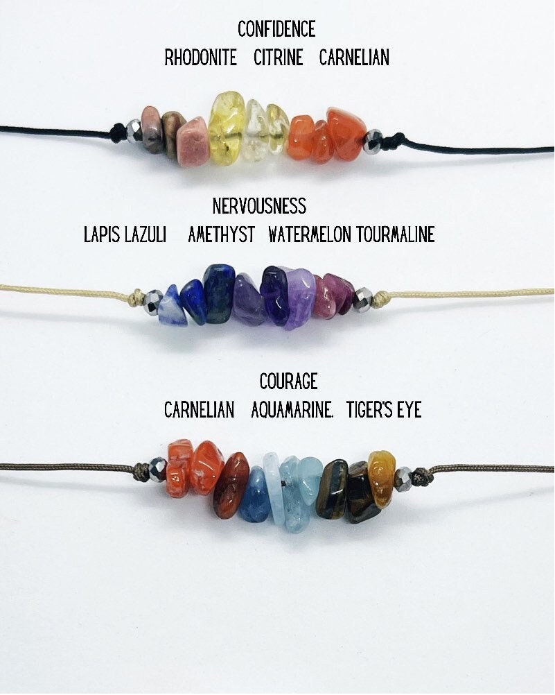 Crystal Prescription Bracelets for Emotions, Gemstone bracelet, Manif…