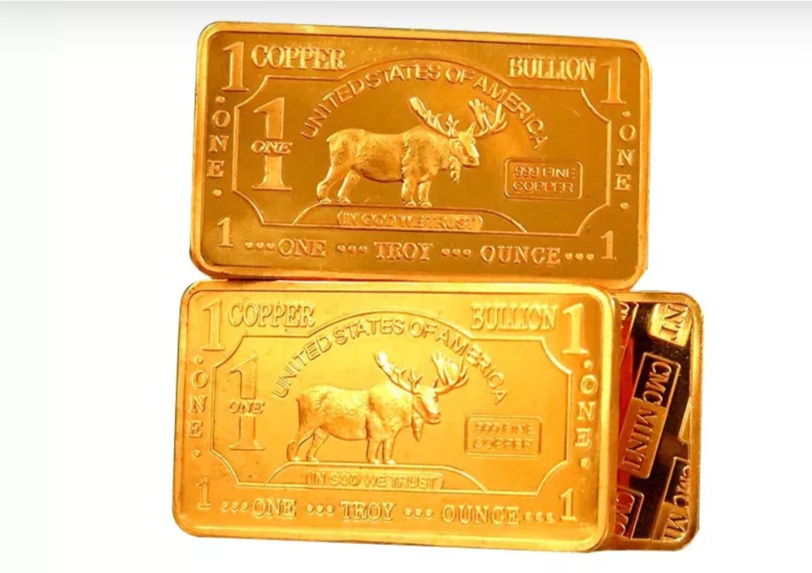 CMC MINT COPPER Bullion Bar Buffalo Investment Bullion Large 1 Etsy UK