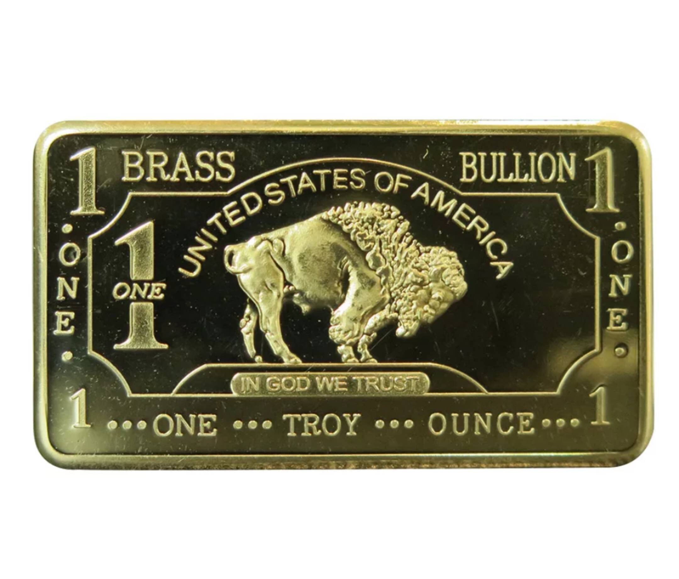 Brass Bullion Bar Pure .999 Fine 1oz / 10oz / 1gram Etsy UK