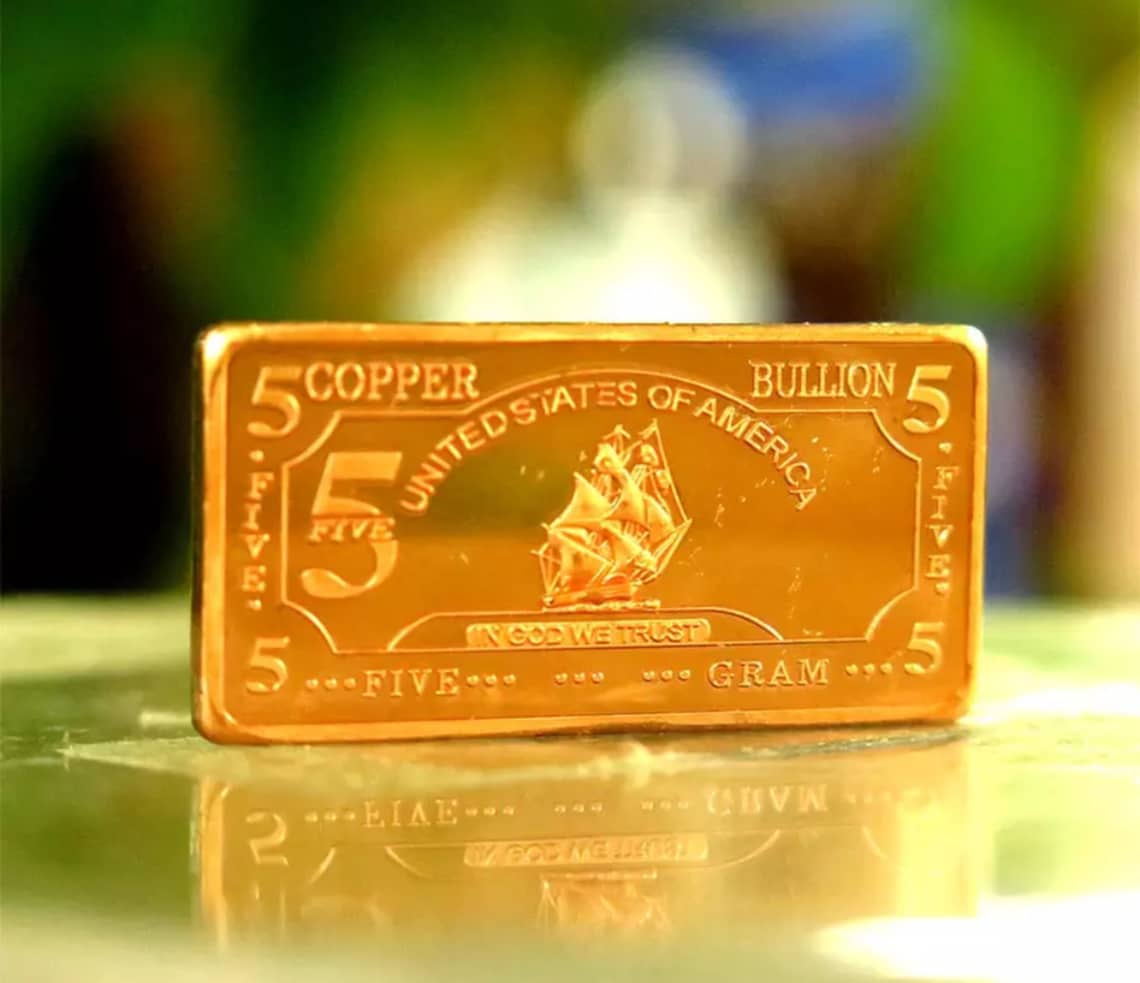 CMC MINT COPPER Bullion Bar Buffalo Investment Bullion Large 1 Etsy