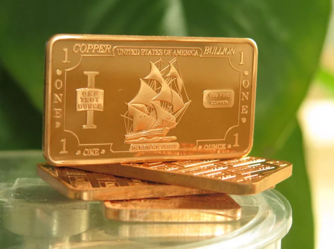 CMC MINT COPPER Bullion Bar Buffalo Investment Bullion Large 1 Etsy UK