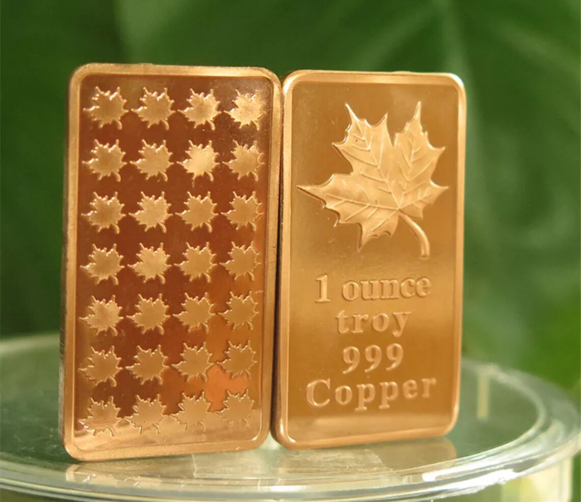 CMC MINT COPPER Bullion Bar Buffalo Investment Bullion Large 1 Etsy UK