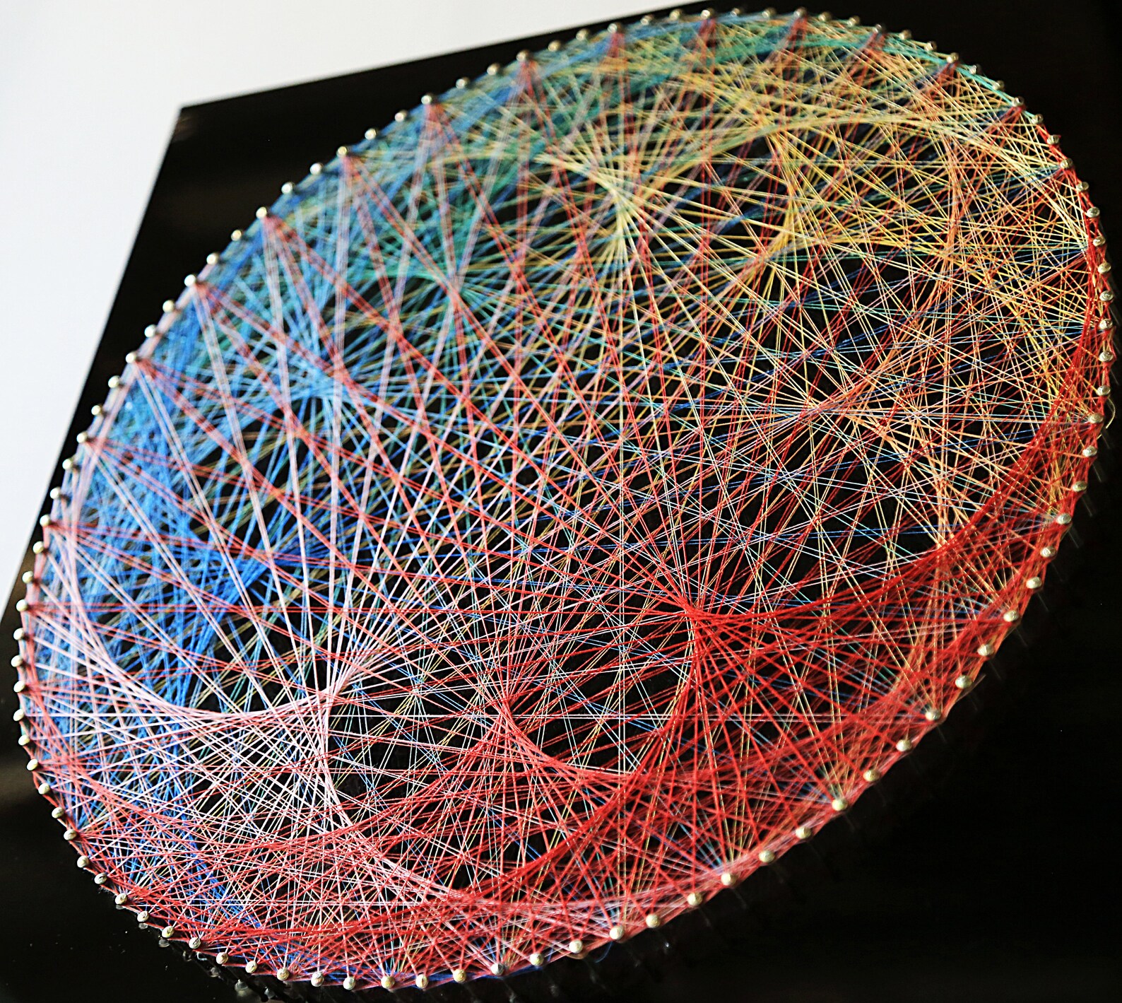 Revival Abstract String Art Sacred Geometry Art Handmade Etsy