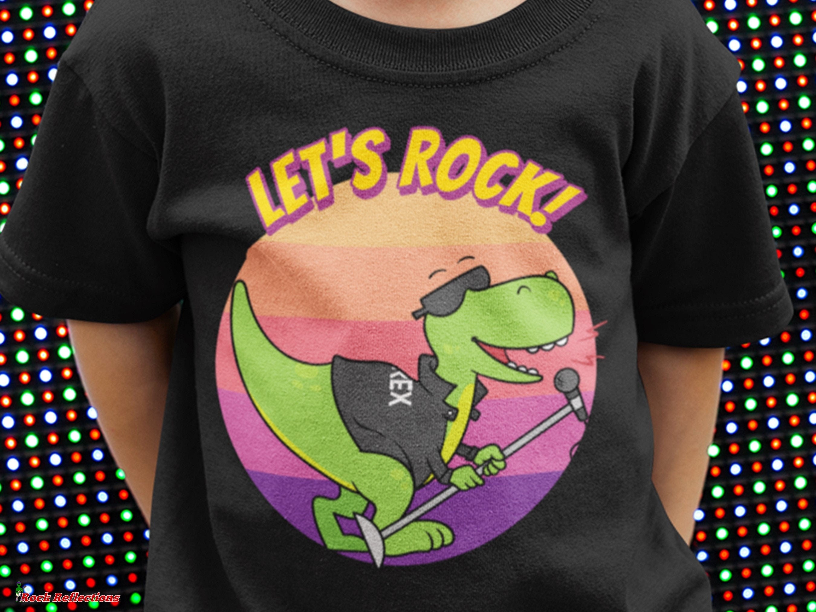 Grandpa Rocks T-Rex Funny Kids T-shirtKids Rock T-ShirtBaby OnesieDinosaurT-RexKids T-shirtFunny T-shirtToddler TeeLittle Rocker