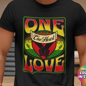 Reggae Music T-Shirt Rasta Classic Rock And Roll Lover Cool Reggae Music Shirt Rock N Roll Gift Music Lover Tee One Love Bob Marley Jamaica