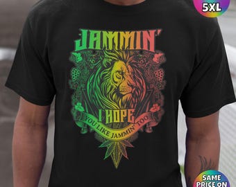 Jammin' Reggae Lion T-Shirt: Bob Marley Tribute