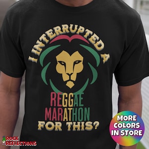 Reggae Marathon T-Shirt (Reggae T-Shirt/Rasta T Shirt/Cool Jamaica Shirt/Reggae and Love/Music Lover Shirt/Rock Fan Gift/Rock ‘N Roll)