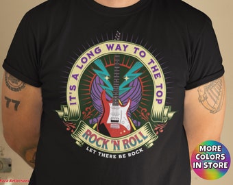 Rock N Roll Guitar T-Shirt: Classic Rock Music Tee