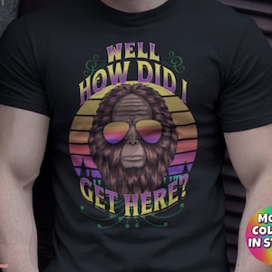 Rock Music T-Shirt Rocker Classic Rock And Roll Lover Cool Bigfoot Music Shirt Rock N Roll Gift Music Lover Tee Talking Heads Tribute