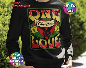 Reggae One Love Sweatshirt: Rasta Jamaica Pullover