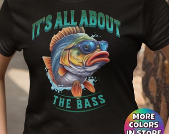 All About The Bass T-Shirt: Rock Music Bass Guitar Pun