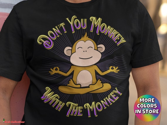 Funny monkey tshirt sale