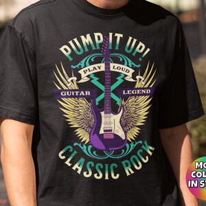 Rock Music T-Shirt Rocker Classic Rock And Roll Lover Cool Music Shirt Rock N Roll Gift Music Lover Tee Pump It Up Elvis Costello Tribute