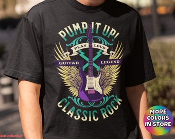 Classic Rock Guitar Legend T-Shirt: Rock and Roll Music Tee