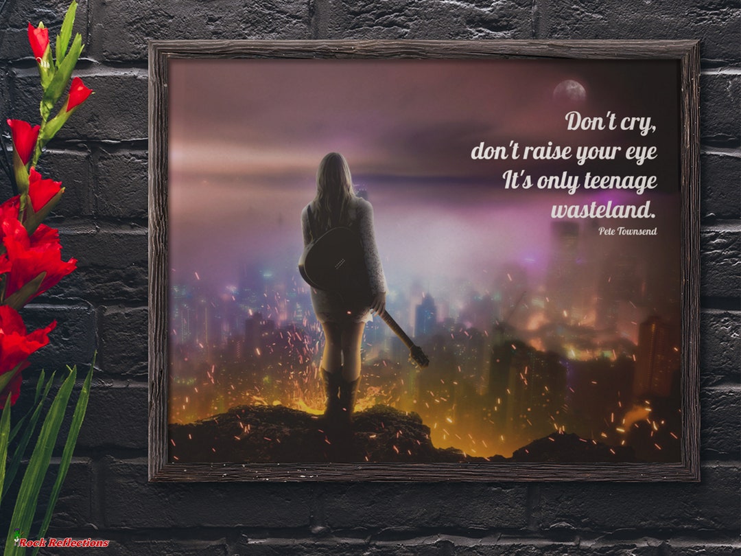 Don't Cry by Guns n' Roses - Song Lyric Art Wall Print – Song Lyrics Art