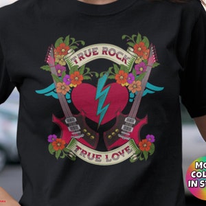 Rock Music T-Shirt Rocker Classic Rock And Roll Lover Cool Music Shirt Rock N Roll Gift Music Lover Tee True Rock Guitar Lover Shirt