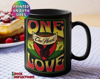 Music Mug Reggae Bob Marley One Love Tribute Mug Rock Music Lover Gift Classic Reggae Music Lover Gift Rasta Music Mug Reggae Tribute Mug