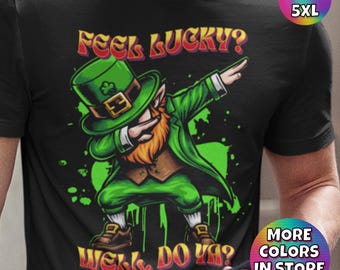 St Patrick's Day Leprechaun T-Shirt: Lucky Irish Tee