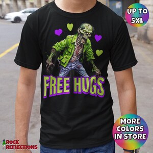 Zombie Free Hugs funny t shirt Halloween humor tee zombie Apocalypse fun gift shirt hugging zombie t shirt funny Halloween gift